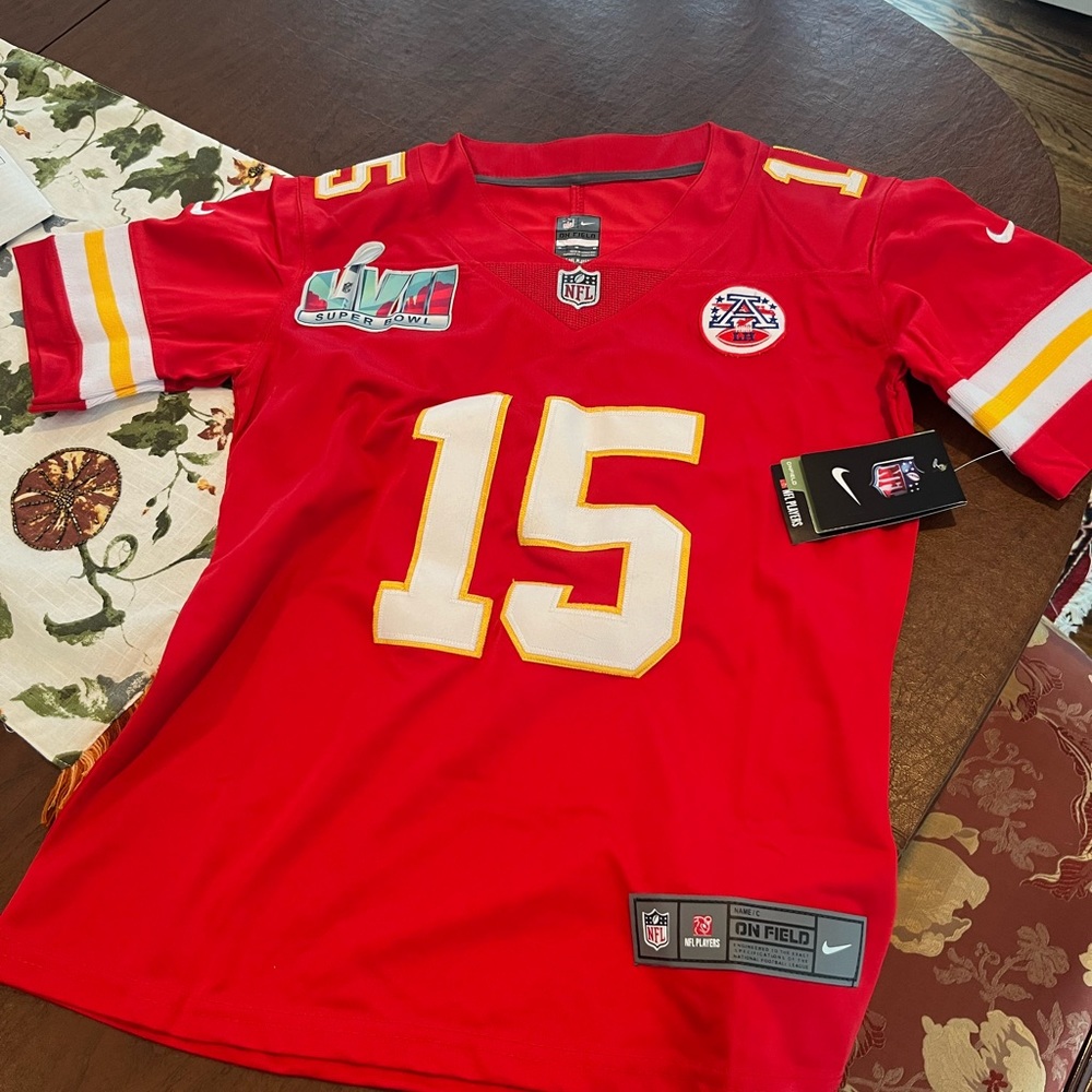 Kansas City Chiefs Patrick Mahomes Super Bowl jersey.  Limited edition.